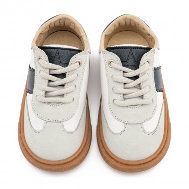 Δίχρωμο Δετά Sneaker EXC5309  Λευκό Μπλε 