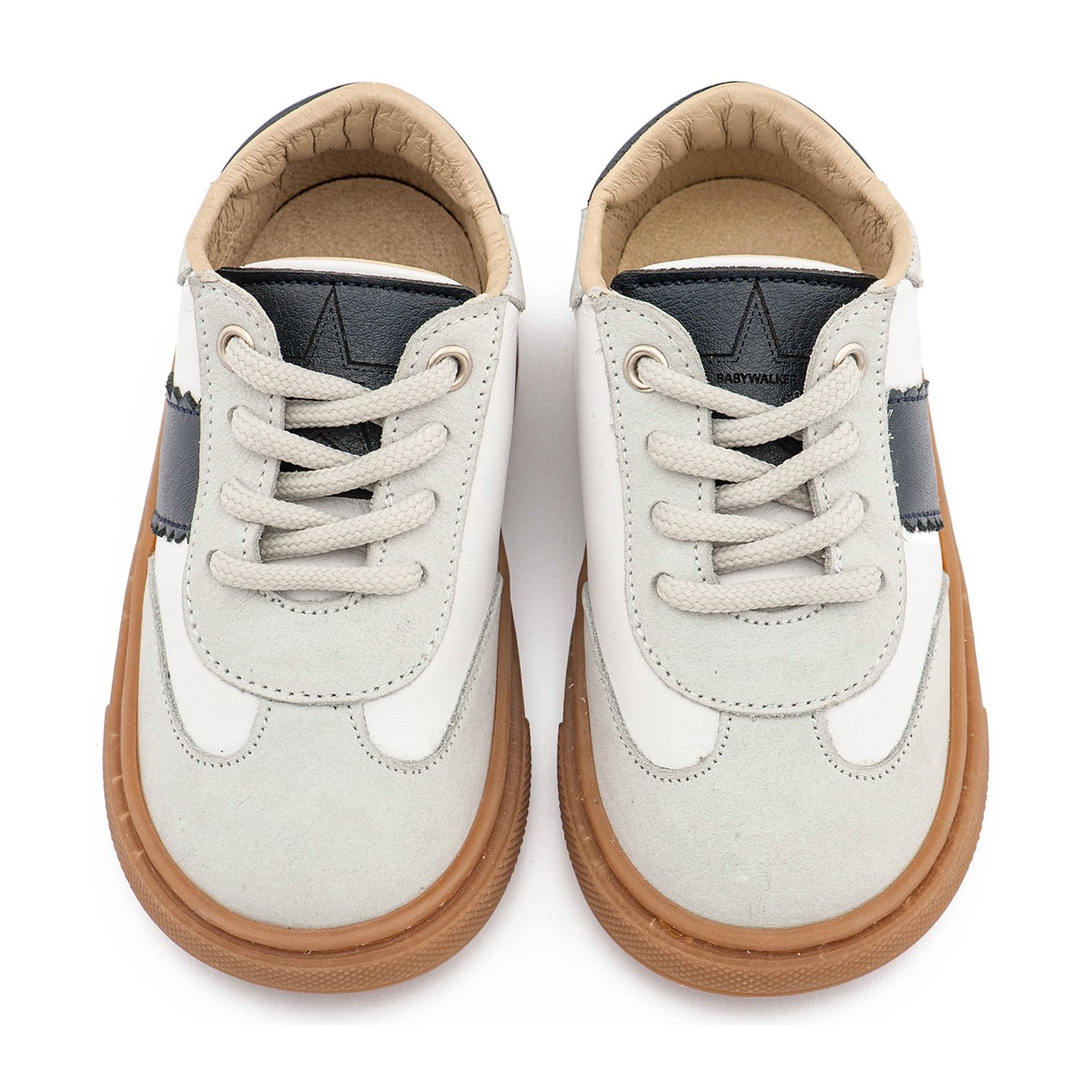 Δίχρωμο Δετά Sneaker EXC5309  Λευκό Μπλε 