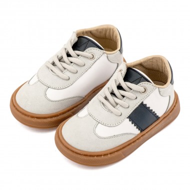 Δίχρωμο Δετά Sneaker EXC5309  Λευκό Μπλε 
