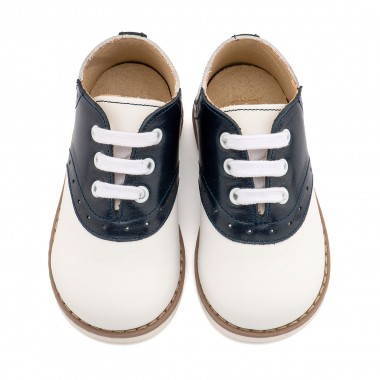 Δίχρωμο Δετό Brogue EXC5318  Λευκό Μπλε 
