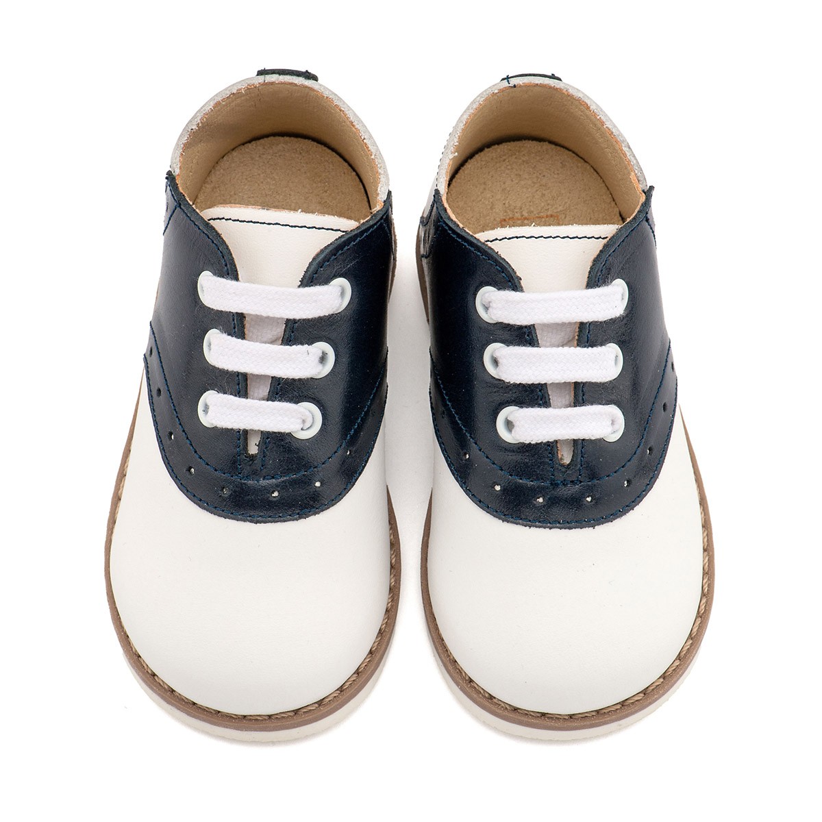 Δίχρωμο Δετό Brogue EXC5318  Λευκό Μπλε 
