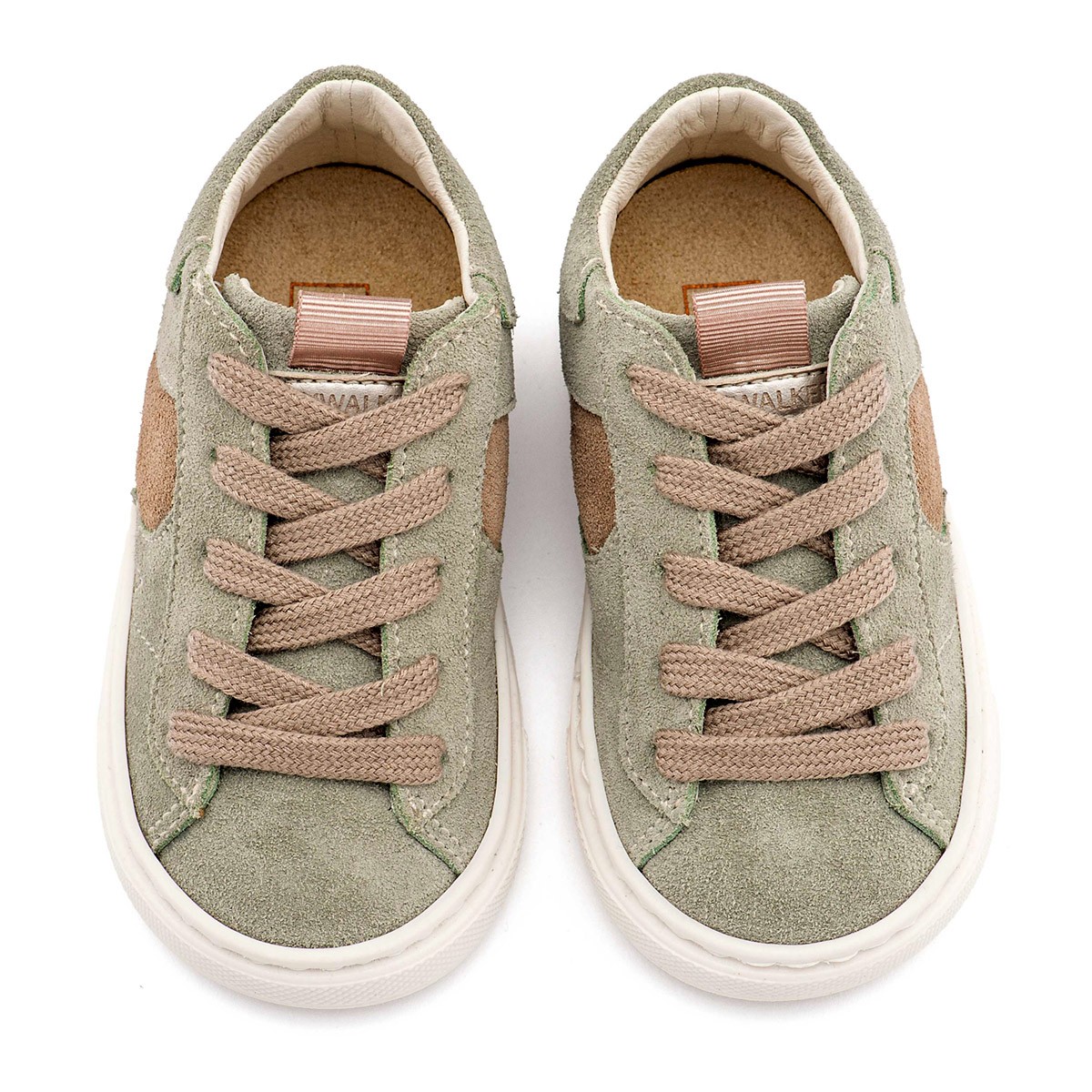 Δίχρωμο Sneaker Δετό EXC8002 Μέντα Μπεζ