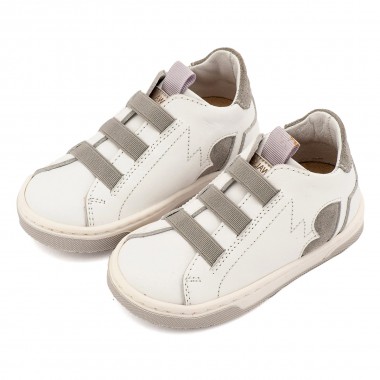 Sneaker Παντοφλέ με Λαστιχάκια EXC8005 Λευκό Γκρι