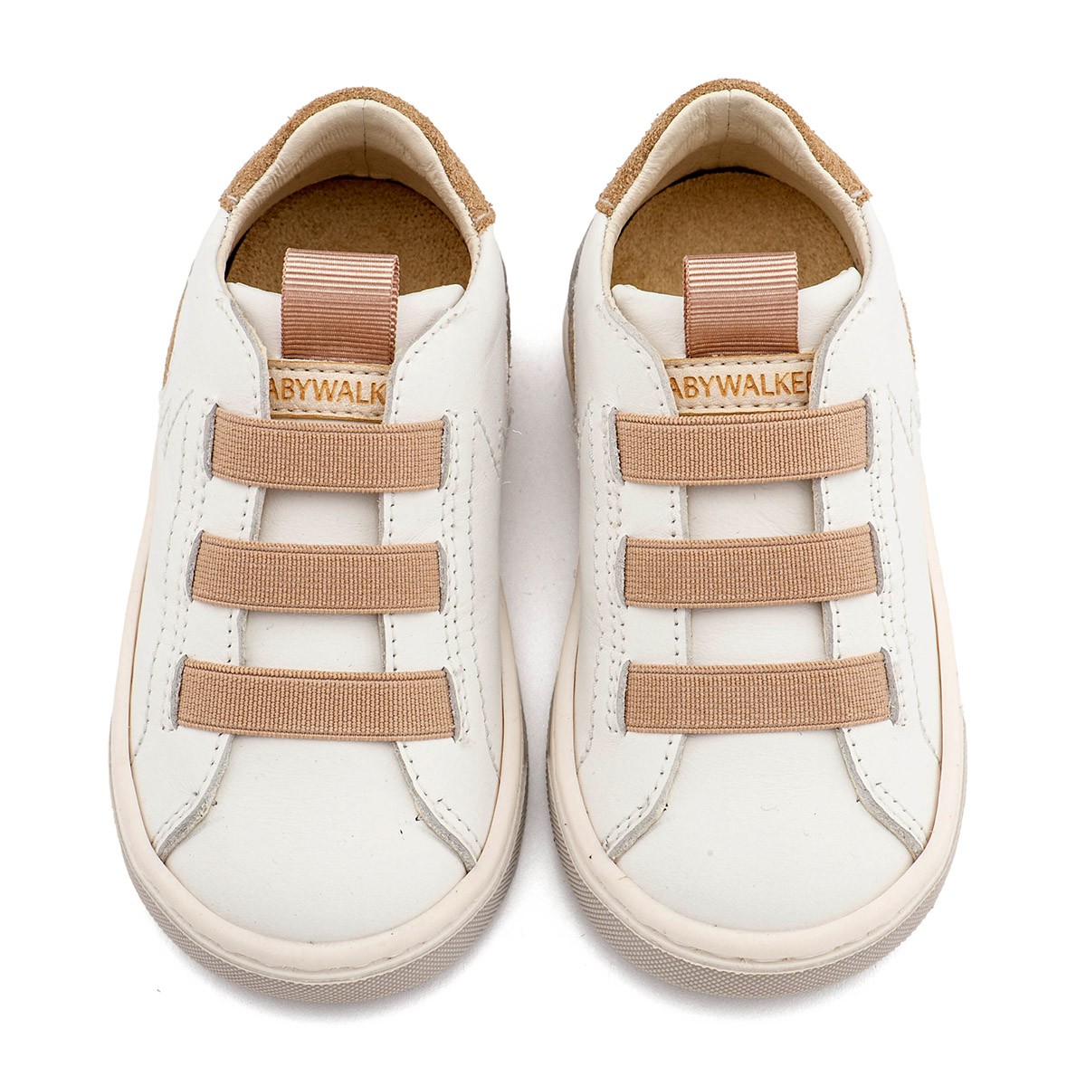 Sneaker Παντοφλέ με Λαστιχάκια EXC8005 Λευκό Μπεζ