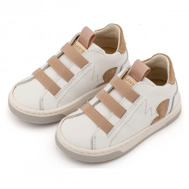 Sneaker Παντοφλέ με Λαστιχάκια EXC8005 Λευκό Μπεζ
