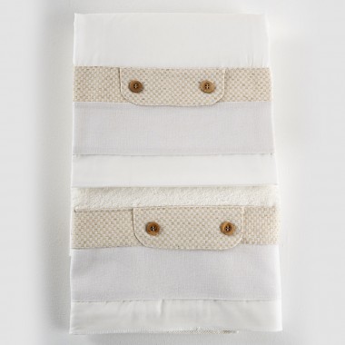 Σετ Λαδόπανα Piccolino για Αγόρι Κωδ: LA-LEWIS.OFFWHITE