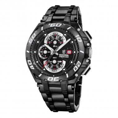 Festina Chrono Bike Ρολόι Χρονογράφος με Μεταλλικό Μπρασελέ Κωδ: F20756/1