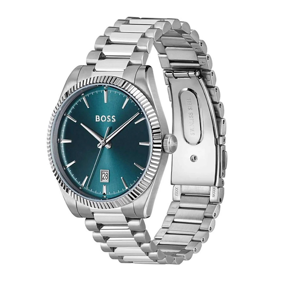 HUGO BOSS Cheswick Ρολόι Μπαταρίας με Μεταλλικό Μπρασελέ Κωδ: 1514309