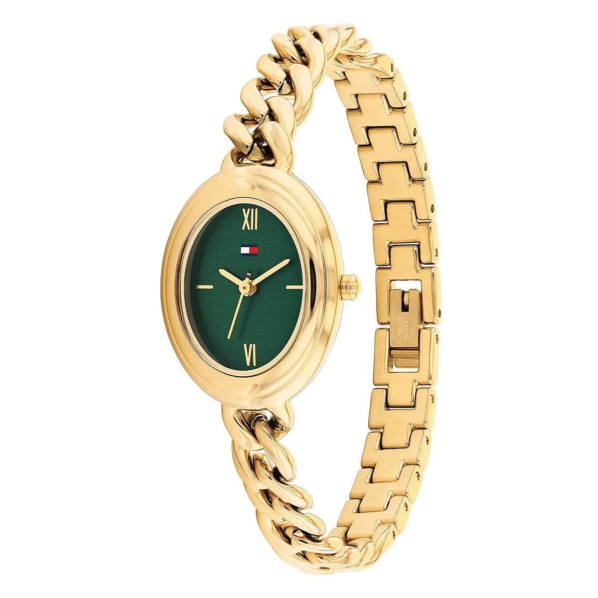 Tommy Hilfiger Demi Ρολόι Μπαταρίας με Μεταλλικό Μπασελέ Κωδ: 1782877