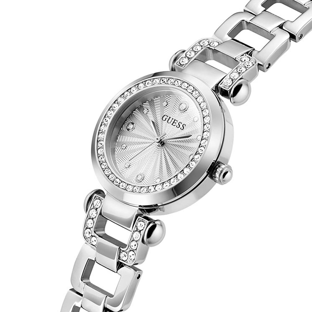 GUESS Ginger Ρολόι Μπαταρίας με Κρύσταλλα Κωδ: GW0869L3