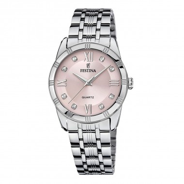 Festina Mademoiselle Ρολόι Μπαταρίας με Μεταλλικό Μπρασελέ F16940/C