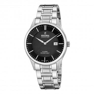 Festina Swiss Made Classic Ρολόι Μπαταρίας με Μεταλλικό Μπρασελέ Κωδ: F20067/6