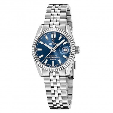 Festina Swiss Made Classic Ρολόι Μπαταρίας με Μεταλλικό Μπρασελέ Κωδ: F20087/4