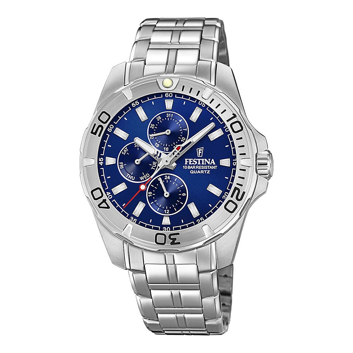 FESTINA Multifunction Ρολόι Μπαταρίας με Μεταλλικό Μπρασελέ Κωδ: F20445/2