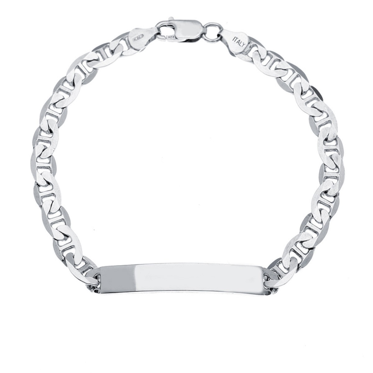 Ταυτότητα Ανδρική Ασημένια 925' Αλυσίδα "Θ" Κωδ: 771010