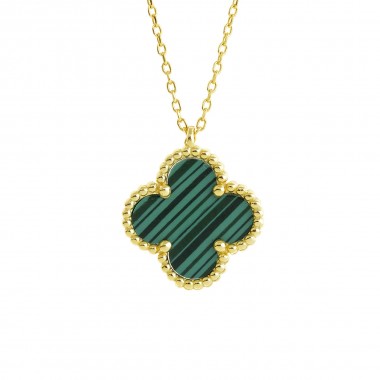 Σταυρός Ασημένιος 925' Van Cleef με Αλυσίδα Κωδ: 951037