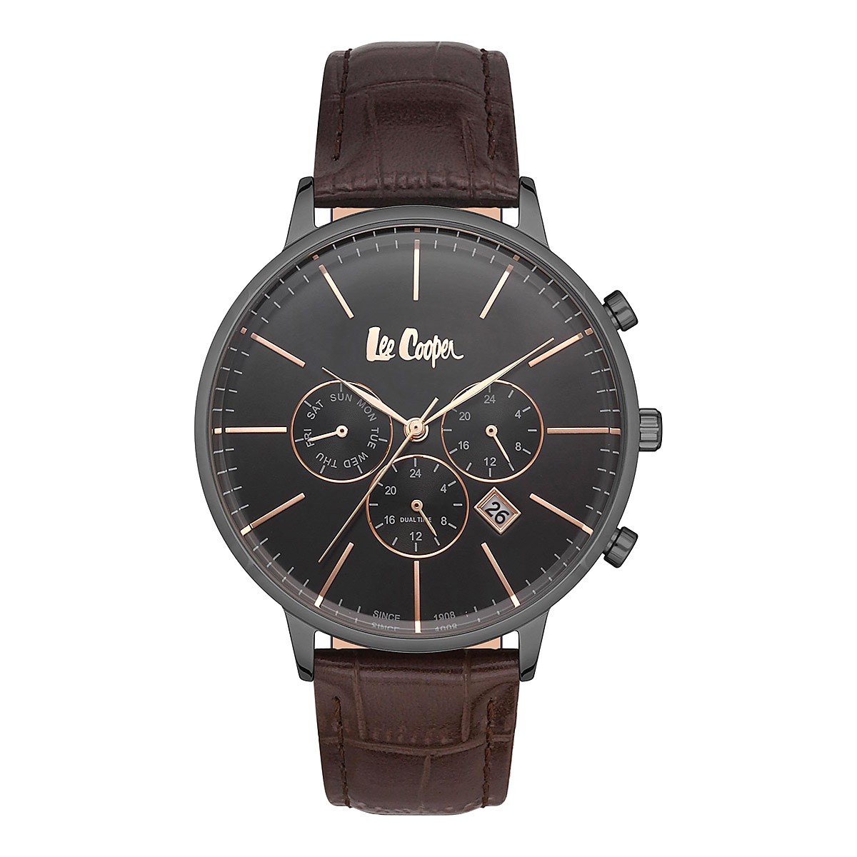 Lee Cooper Ρολόι Μπαταρίας με Δερμάτινο Λουρί Κωδ: LC06916.062