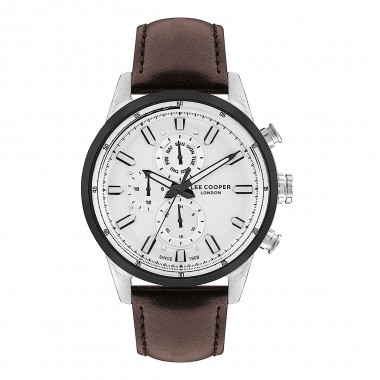 Lee Cooper Ρολόι Μπαταρίας με Δερμάτινο Λουρί Κωδ: LC07855.334